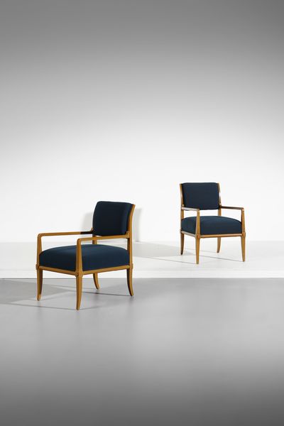 TOMMI PARZINGER : Coppia di poltrone per Parzinger Originals  - Asta Asta 397 | DESIGN E ARTI DECORATIVE DEL NOVECENTO Online - Associazione Nazionale - Case d'Asta italiane