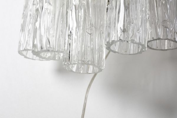 MANIFATTURA MURANESE : Cinque lampade da parete  - Asta Asta 397 | DESIGN E ARTI DECORATIVE DEL NOVECENTO Online - Associazione Nazionale - Case d'Asta italiane
