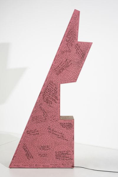 H. OLLARY : Pink God, scultura luminosa  - Asta Asta 397 | DESIGN E ARTI DECORATIVE DEL NOVECENTO Online - Associazione Nazionale - Case d'Asta italiane