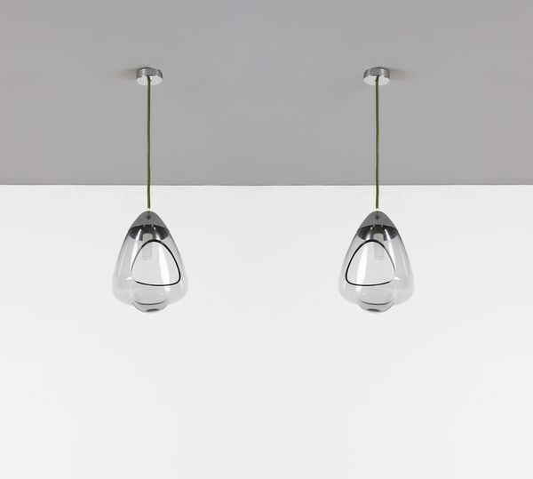 PETROBELLI PAOLA : Coppia di lampade a sospensione Nido2  - Asta Asta 397 | DESIGN E ARTI DECORATIVE DEL NOVECENTO Online - Associazione Nazionale - Case d'Asta italiane