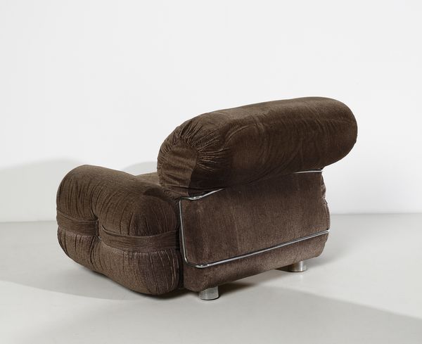 PIAZZESI ADRIANO : attribuito. Coppia di poltrone  - Asta Asta 397 | DESIGN E ARTI DECORATIVE DEL NOVECENTO Online - Associazione Nazionale - Case d'Asta italiane