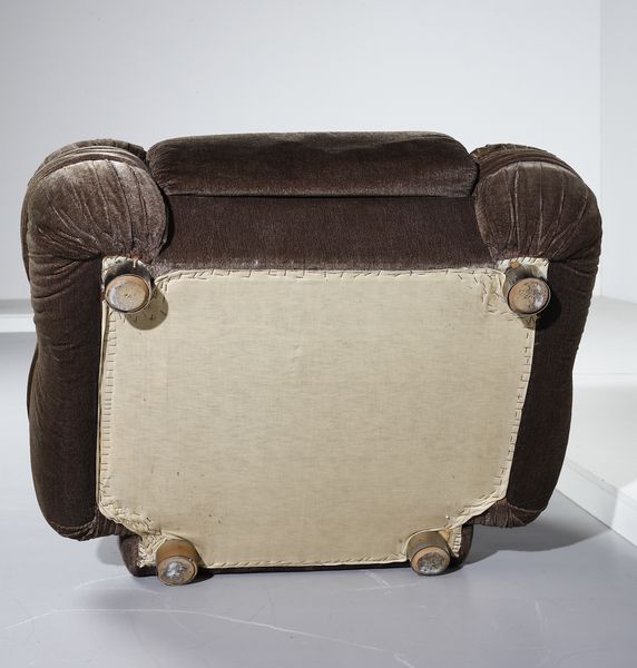 PIAZZESI ADRIANO : attribuito. Coppia di poltrone  - Asta Asta 397 | DESIGN E ARTI DECORATIVE DEL NOVECENTO Online - Associazione Nazionale - Case d'Asta italiane