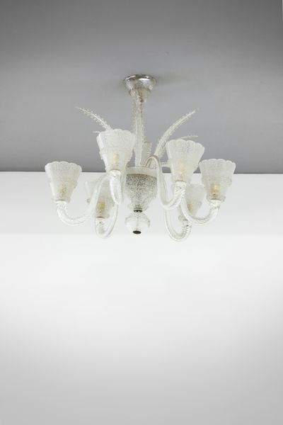 BAROVIER & TOSO : Lampada a sospensione  - Asta Asta 397 | DESIGN E ARTI DECORATIVE DEL NOVECENTO Online - Associazione Nazionale - Case d'Asta italiane