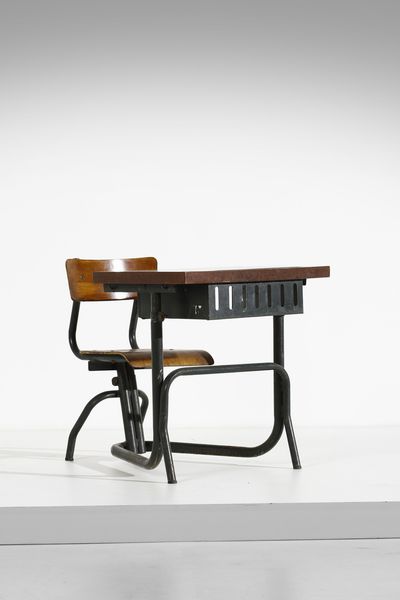 PROUV� JEAN  (1901 - 1984) : attribuito. Banco d' asilo  - Asta Asta 397 | DESIGN E ARTI DECORATIVE DEL NOVECENTO Online - Associazione Nazionale - Case d'Asta italiane