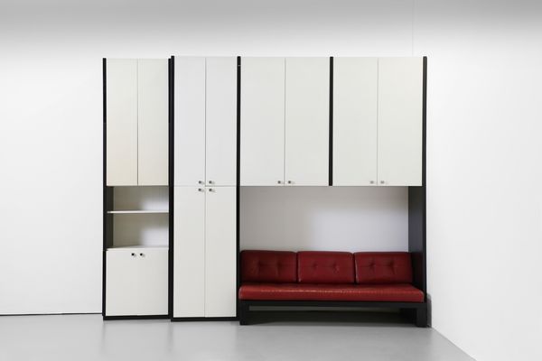 PARISI ICO (1916 - 1996) : Armadio a ponte con divano  - Asta Asta 397 | DESIGN E ARTI DECORATIVE DEL NOVECENTO Online - Associazione Nazionale - Case d'Asta italiane