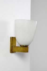 SCARPA CARLO (1906 - 1978) : attribuito. Coppia di lampade da parete per Venini  - Asta Asta 397 | DESIGN E ARTI DECORATIVE DEL NOVECENTO Online - Associazione Nazionale - Case d'Asta italiane