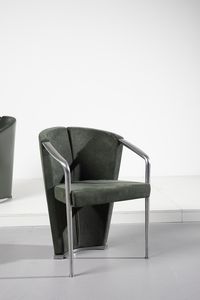 FAVARETTO & PARTNERS : Coppia di poltrone Podium per Estel  - Asta Asta 397 | DESIGN E ARTI DECORATIVE DEL NOVECENTO Online - Associazione Nazionale - Case d'Asta italiane