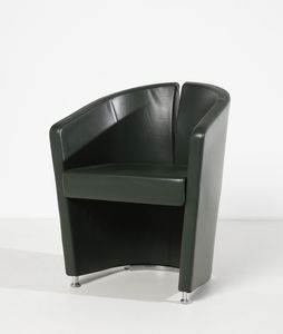 FAVARETTO & PARTNERS : Coppia di poltrone Podium per Estel  - Asta Asta 397 | DESIGN E ARTI DECORATIVE DEL NOVECENTO Online - Associazione Nazionale - Case d'Asta italiane