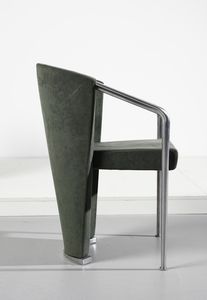 FAVARETTO & PARTNERS : Coppia di poltrone Podium per Estel  - Asta Asta 397 | DESIGN E ARTI DECORATIVE DEL NOVECENTO Online - Associazione Nazionale - Case d'Asta italiane