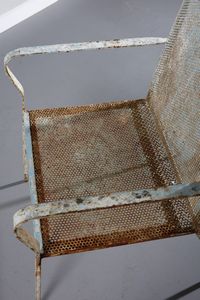 MANIFATTURA ITALIANA : Panca con coppia di poltrone  - Asta Asta 397 | DESIGN E ARTI DECORATIVE DEL NOVECENTO Online - Associazione Nazionale - Case d'Asta italiane