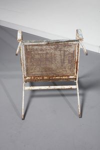 MANIFATTURA ITALIANA : Panca con coppia di poltrone  - Asta Asta 397 | DESIGN E ARTI DECORATIVE DEL NOVECENTO Online - Associazione Nazionale - Case d'Asta italiane