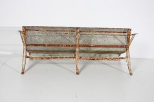 MANIFATTURA ITALIANA : Panca con coppia di poltrone  - Asta Asta 397 | DESIGN E ARTI DECORATIVE DEL NOVECENTO Online - Associazione Nazionale - Case d'Asta italiane