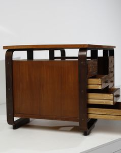 PAGANO POGATSHNING GIUSEPPE (1896 - 1945) : Scrivania per Maggioni  - Asta Asta 397 | DESIGN E ARTI DECORATIVE DEL NOVECENTO Online - Associazione Nazionale - Case d'Asta italiane