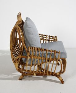 TRAVASA GIOVANNI : Coppia di poltrone Antonietta per Bonacina  - Asta Asta 397 | DESIGN E ARTI DECORATIVE DEL NOVECENTO Online - Associazione Nazionale - Case d'Asta italiane