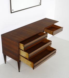 MANIFATTURA ITALIANA : Cassettiera con specchio  - Asta Asta 397 | DESIGN E ARTI DECORATIVE DEL NOVECENTO Online - Associazione Nazionale - Case d'Asta italiane