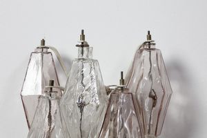 SCARPA CARLO (1906 - 1978) : Applique Poliedri per Venini  - Asta Asta 397 | DESIGN E ARTI DECORATIVE DEL NOVECENTO Online - Associazione Nazionale - Case d'Asta italiane