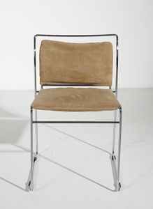 TAKAHAMA KAZUHIDE (n. 1930) : Sei sedie Tulu per Gavina  - Asta Asta 397 | DESIGN E ARTI DECORATIVE DEL NOVECENTO Online - Associazione Nazionale - Case d'Asta italiane