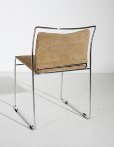 TAKAHAMA KAZUHIDE (n. 1930) : Sei sedie Tulu per Gavina  - Asta Asta 397 | DESIGN E ARTI DECORATIVE DEL NOVECENTO Online - Associazione Nazionale - Case d'Asta italiane