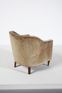 PONTI GIO (1891 - 1979) : attribuito. Coppia di poltrone  - Asta Asta 397 | DESIGN E ARTI DECORATIVE DEL NOVECENTO Online - Associazione Nazionale - Case d'Asta italiane