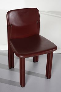 SCARPA AFRA (1937 -2011) & TOBIA (n. 1935) : Otto sedie Caia per Meritalia B&B  - Asta Asta 397 | DESIGN E ARTI DECORATIVE DEL NOVECENTO Online - Associazione Nazionale - Case d'Asta italiane