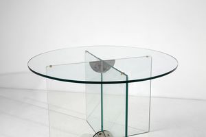 CRISTAL ART : attribuito. Tavolo  - Asta Asta 397 | DESIGN E ARTI DECORATIVE DEL NOVECENTO Online - Associazione Nazionale - Case d'Asta italiane