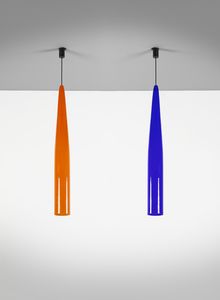 VETRERIA VISTOSI - Coppia di lampade a sospensione