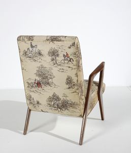 MANIFATTURA ITALIANA : Coppia di poltrone  - Asta Asta 397 | DESIGN E ARTI DECORATIVE DEL NOVECENTO Online - Associazione Nazionale - Case d'Asta italiane