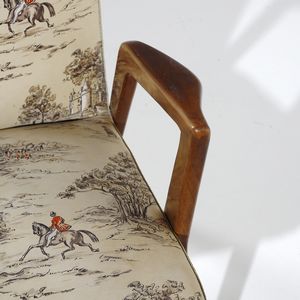 MANIFATTURA ITALIANA : Coppia di poltrone  - Asta Asta 397 | DESIGN E ARTI DECORATIVE DEL NOVECENTO Online - Associazione Nazionale - Case d'Asta italiane