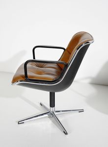 POLLOCK CHARLES (1930 - 2013) : Sei poltroncine girevoli Kiga per Knoll  - Asta Asta 397 | DESIGN E ARTI DECORATIVE DEL NOVECENTO Online - Associazione Nazionale - Case d'Asta italiane