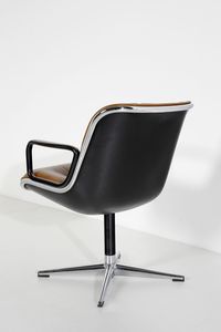 POLLOCK CHARLES (1930 - 2013) : Sei poltroncine girevoli Kiga per Knoll  - Asta Asta 397 | DESIGN E ARTI DECORATIVE DEL NOVECENTO Online - Associazione Nazionale - Case d'Asta italiane