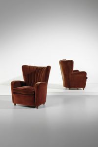 BORSANI OSVALDO (1911 - 1985) - Coppia di poltrone