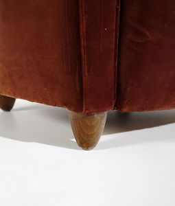 BORSANI OSVALDO (1911 - 1985) : Coppia di poltrone  - Asta Asta 397 | DESIGN E ARTI DECORATIVE DEL NOVECENTO Online - Associazione Nazionale - Case d'Asta italiane