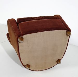 BORSANI OSVALDO (1911 - 1985) : Coppia di poltrone  - Asta Asta 397 | DESIGN E ARTI DECORATIVE DEL NOVECENTO Online - Associazione Nazionale - Case d'Asta italiane