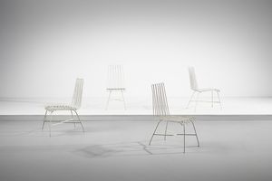 CARMINATI LIO - attribuito. Quattro sedie per Casa & Giardino