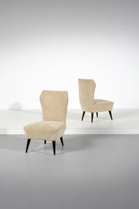 LINA BO BARDI & CARLO PAGANI - attribuito. Coppia di poltrone