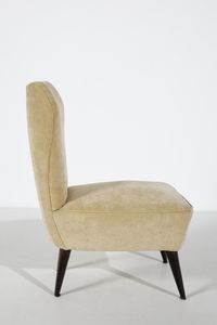 LINA BO BARDI & CARLO PAGANI : attribuito. Coppia di poltrone  - Asta Asta 397 | DESIGN E ARTI DECORATIVE DEL NOVECENTO Online - Associazione Nazionale - Case d'Asta italiane