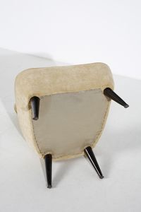 LINA BO BARDI & CARLO PAGANI : attribuito. Coppia di poltrone  - Asta Asta 397 | DESIGN E ARTI DECORATIVE DEL NOVECENTO Online - Associazione Nazionale - Case d'Asta italiane
