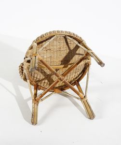 PAOLI EMILIO (1874 - 1945) : Coppia di poltroncine con tavolino  - Asta Asta 397 | DESIGN E ARTI DECORATIVE DEL NOVECENTO Online - Associazione Nazionale - Case d'Asta italiane