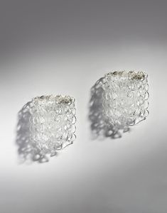 MANGIAROTTI ANGELO (1921 - 2012) - Coppia di appliques Giogali per Vistosi