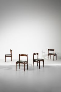 FRATTINI GIANFRANCO (1926 - 2004) - Quattro sedie 101 per Figli di Amedeo Cassina