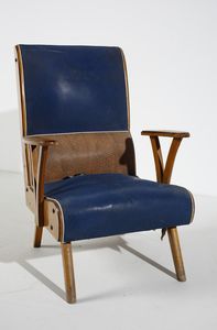 MANIFATTURA ITALIANA : Coppia di poltrone  - Asta Asta 397 | DESIGN E ARTI DECORATIVE DEL NOVECENTO Online - Associazione Nazionale - Case d'Asta italiane