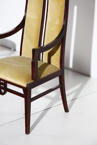 QUARTI EUGENIO (1867 - 1929) : Quattro sedie e due poltrone  - Asta Asta 397 | DESIGN E ARTI DECORATIVE DEL NOVECENTO Online - Associazione Nazionale - Case d'Asta italiane