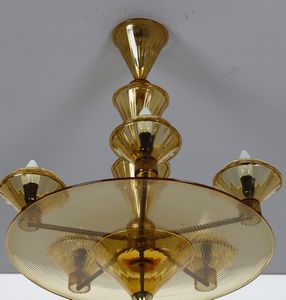 CAPPELLIN M.V.M : Lampada a sospensione  - Asta Asta 397 | DESIGN E ARTI DECORATIVE DEL NOVECENTO Online - Associazione Nazionale - Case d'Asta italiane