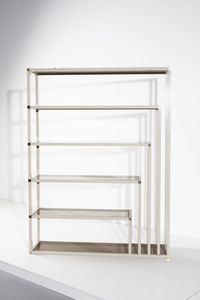 PETTI SANDRO (n. 1927) : Libreria per Angolomettallarte, Roma  - Asta Asta 397 | DESIGN E ARTI DECORATIVE DEL NOVECENTO Online - Associazione Nazionale - Case d'Asta italiane