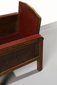 MELIS MELCHIORRE (1889 - 1982) : Coppia di poltrone con tavolino  - Asta Asta 397 | DESIGN E ARTI DECORATIVE DEL NOVECENTO Online - Associazione Nazionale - Case d'Asta italiane