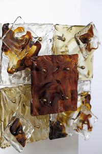 ZUCCHERI TONI (1937 - 2008) : Coppia di appliques Quilt per Venini  - Asta Asta 397 | DESIGN E ARTI DECORATIVE DEL NOVECENTO Online - Associazione Nazionale - Case d'Asta italiane