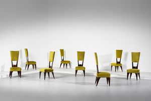 VALABREGA  VITTORIO (1861 - 1952) - attribuito. Otto sedie