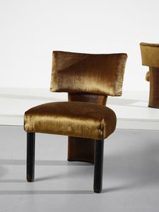 BORSANI OSVALDO (1911 - 1985) : attribuito. Coppia di poltroncine  - Asta Asta 397 | DESIGN E ARTI DECORATIVE DEL NOVECENTO Online - Associazione Nazionale - Case d'Asta italiane