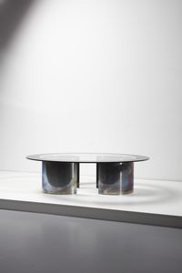 CACCIA DOMINIONI LUIGI (n. 1913) : Tavolino da salotto T20 Fascia Specchiata per Azucena  - Asta Asta 397 | DESIGN E ARTI DECORATIVE DEL NOVECENTO Online - Associazione Nazionale - Case d'Asta italiane