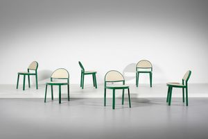 DE PAS , D'URBINO e LOMAZZI - Sei sedie Pluto per Bonacina